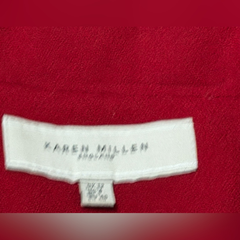 Karen Millen Red Power Blazer Tailored Structured Size 8 - Picture 2 of 6